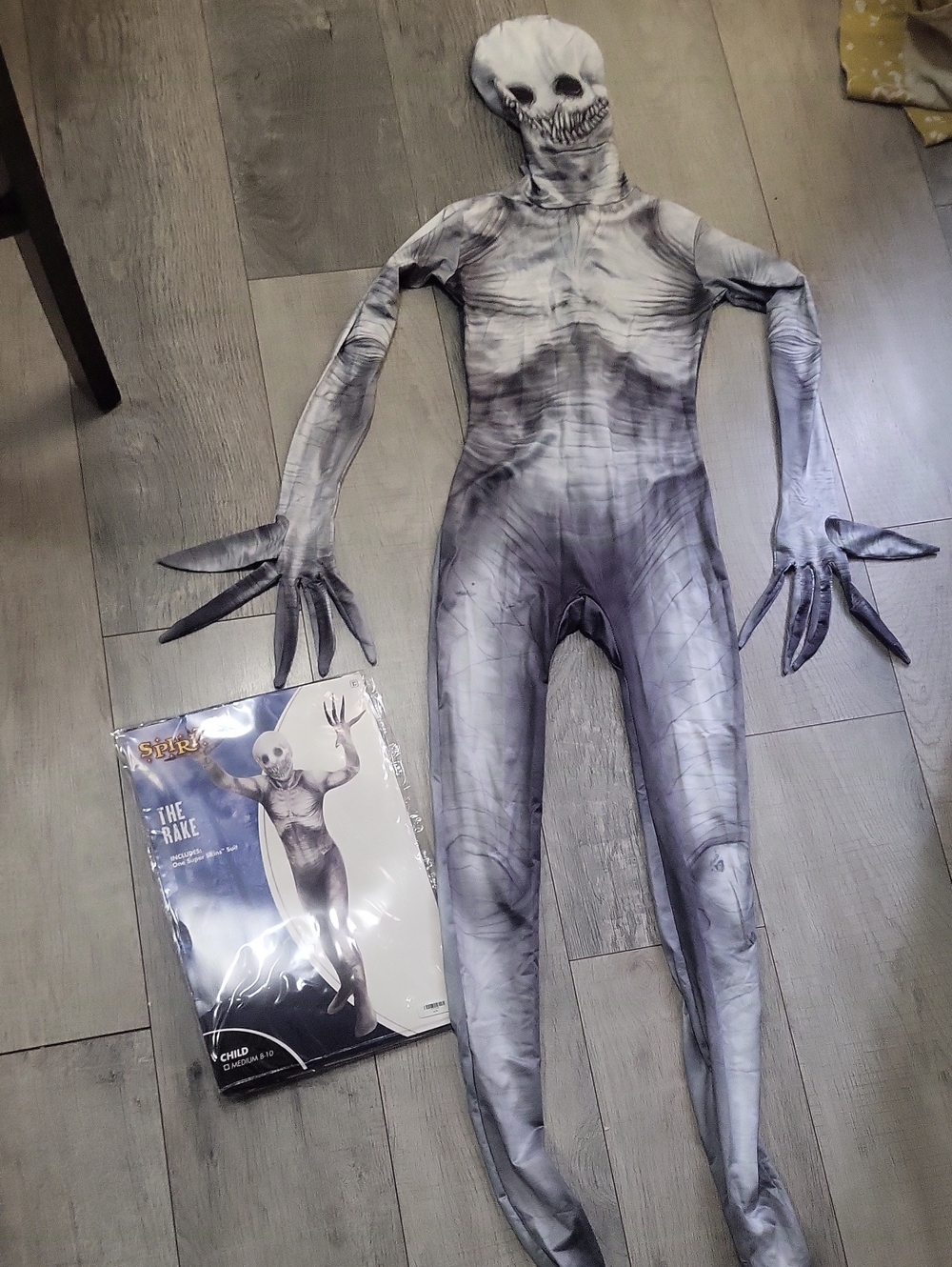 Kids Gray Skeleton Morph Costume - The Rake
